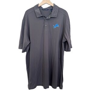 Cutter & Buck Detroit Lions Prospect Textured Stretch Polo Shirt XLT Gray